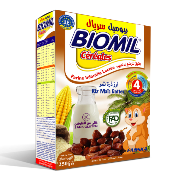 Biomil Céréal Riz Mais Dattes 250g