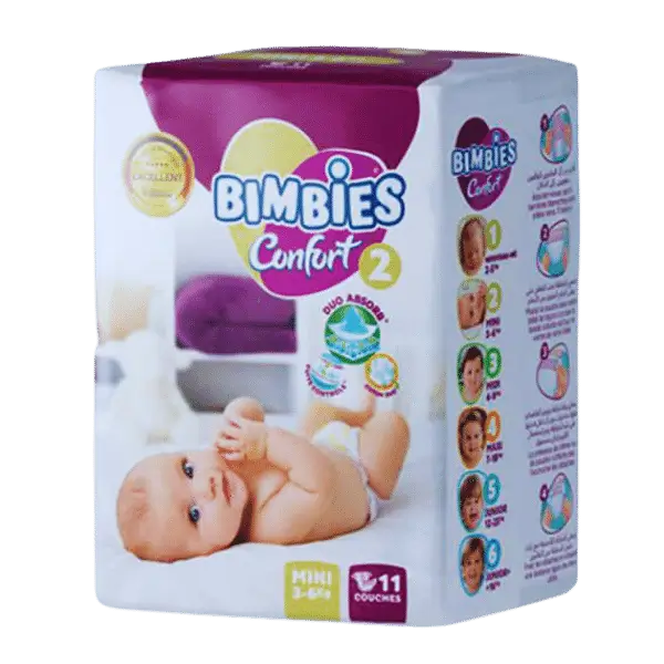 Bimbies Confort N 2 -- 3-6 kg 11 Couches